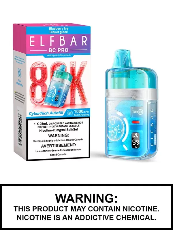 Blueberry Ice Elf Bar BC Pro Disposable Vape
