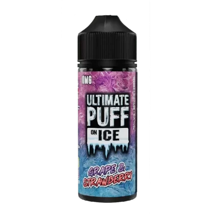 ULTIMATE PUFF ON ICE GRAPE & STRAWBERRY 100ML SHORTFILL E-LIQUID
