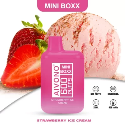 Aivono Mini Boxx 600 Puffs | 0%-5% strength, 2mL, 400mAh, bulk disposable vape - Aiviouvapes