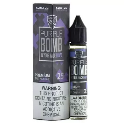 PURPLE BOMB – VGOD SALTNIC – 30ML – (25MG/50MG) - Vapebar Pk