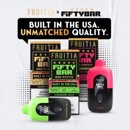 FRUTIA x FIFTY BAR 20K Puff Disposable Device - 20000 Puffs - Polar Ice