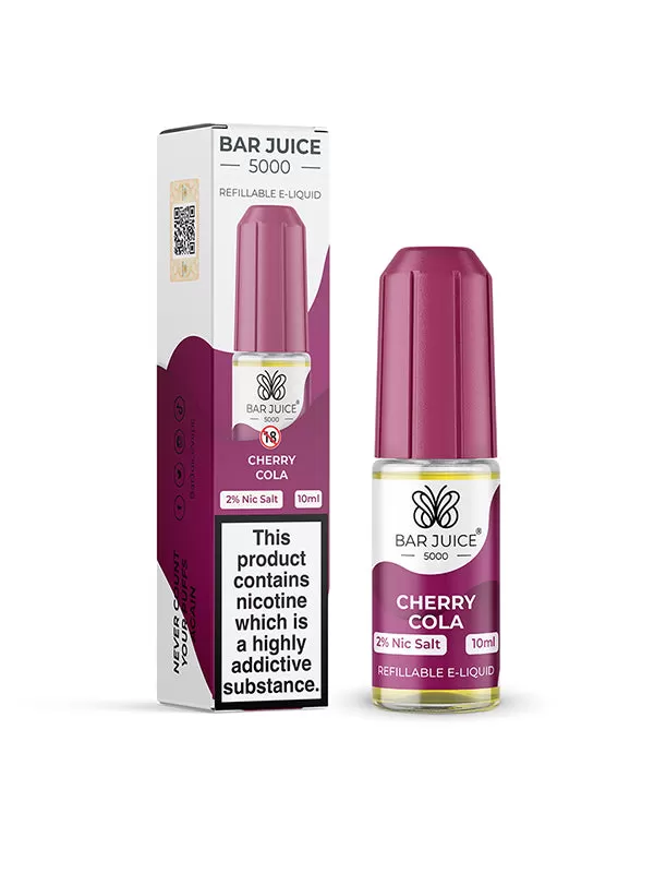 Bar Juice 5000 Cherry Cola Nic Salt E-Liquid - 10mg - Image 2