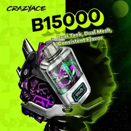 CRAZYACE B15000 Dual Tank 2 x 8ml - Strawberry Lemonade