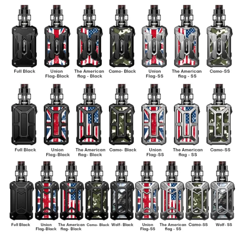 Rincoe Mechman Kit 228W with Mesh Tank 4.5ml - Steel Case-Camo SS - Image 2
