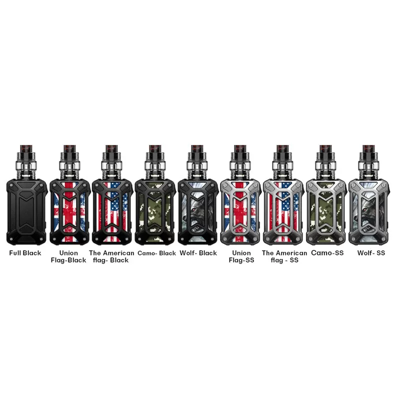 Rincoe Mechman Kit 228W with Mesh Tank 4.5ml - Steel Case-Camo SS - Image 3