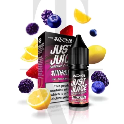 JUST JUICE FUSION BERRY BURST LEMONADE NIC SALT E-LIQUID