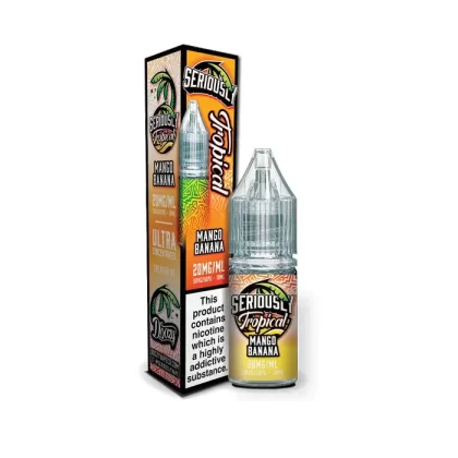 Mango Banana Nic Salt E-Liquid by Seriously Tropical - 10 mg – Medium Strength, 20 mg – High Strength