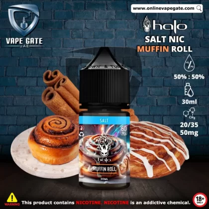 Halo Muffin Roll - 30ml SaltNic - 50 mg / 30 ml