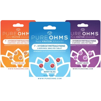 7-Hydroxy Tabs | Pure OHMS - flavor#Berry Bliss>Citrus Splash>Sweet Grape