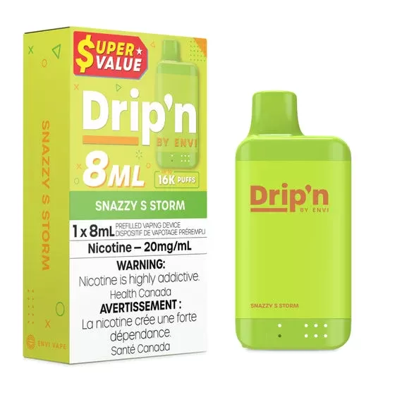 Drip’n by Envi 8ML Disposable – Snazzy S Storm