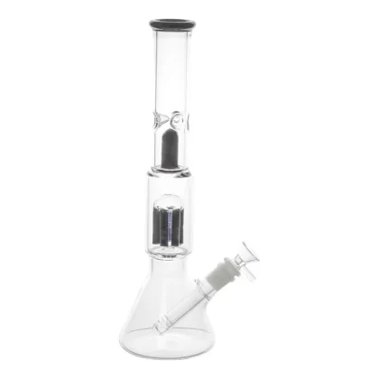 The Bullet Perc Beaker Bong – 14in - Color#Black>Blue