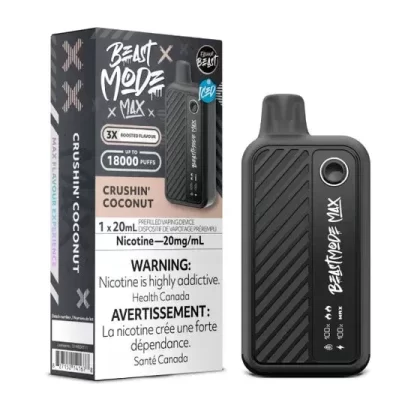 Flavour Beast Beast Mode Max 18K Disposable – 20ML – Crushin’ Coconut - Eliquidsupply