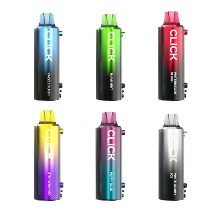 Pyne Pod Click 40K Disposable Pod 20ml 5% - Flavor#Puffy Blue>Miami Mint>Razzle Slush>Watermelon Slush>Dragon Melon>Strawmango>Banana Taffy Frosty>Grapy Claps>Peach Slush>Blueberry Watermelo (EF2CB1)