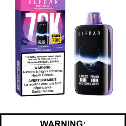 Grape Ice Elf Bar MoonNight 70K Disposable Vape