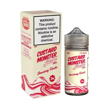 Strawberry Vanilla Swirl Edition E-Liquid by Custard Monster