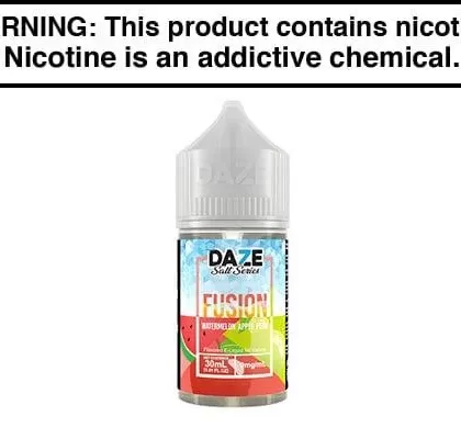 WATERMELON APPLE PEAR ICED BY 7 DAZE FUSION SALT 15ML/30ML - Vapejuice