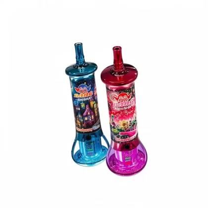 QQ Bang Shisha 500K Puffs 3 Modes Shisha Hookah Vape - Random Mix, Blue Razz; 5-nicotine, 2-nicotine