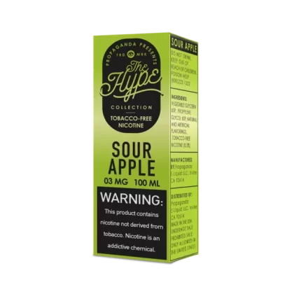 100ML | Sour Apple by The Hype Collection TFN - Size#100ML~Strength#0MG>3MG>6MG>12MG