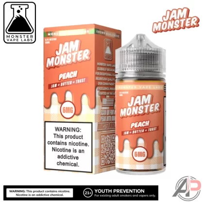 Peach E-Liquid By Jam Monster Vape Labs 100mL