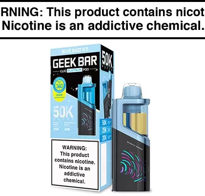 GEEK BAR CLIO PLATINUM DISPOSABLE VAPE PODS – 50,000 PUFFS - Vapejuice