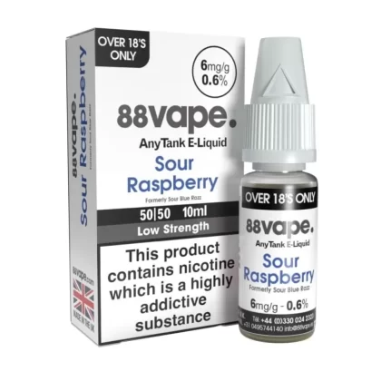 Sour Raspberry (Sour Blue Razz) E-Liquid Anytank Series by 88vape (10ml) - 6mg