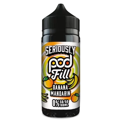 Doozy Pod Fill 100ml E-Liquid Shortfill Banana Mandarin - Vape Product