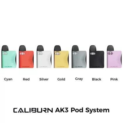 Uwell Caliburn AK3 Pod Kit - Black - Vapourdeal Co