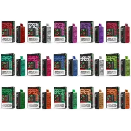 Pachamama 25K Disposable Vape - Flavor#Watermelon Ice>Grape Ice>Blue Razz Ice>Peach Berry>Strawberry Kiwi>Strazz>Clear>Sour Apple Ice>Juicy Mango>Blueberry Burst>Mystic Ice>F’N Apple>Strawbe
