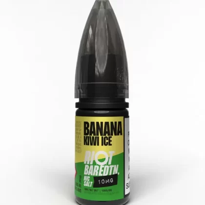 Banana Kiwi Ice Nic Salt E-Liquid - Riot Bar Edition - 10mg - PG 60%