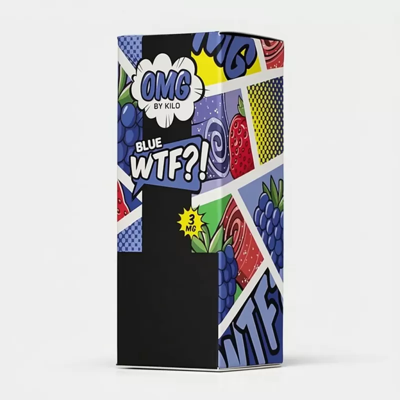OMG E-Liquid – Blue WTF – 100ml Blue Razz Vape Juice - 3mg - 100ml, 6mg - 100ml - Image 3