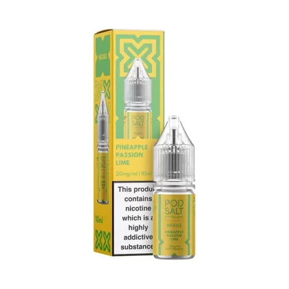 Pineapple Passion Lime By Nexus Pod Salt 10ml - Nicotine Strength#10mg (Salt)>20mg (Salt)>5mg (Salt)