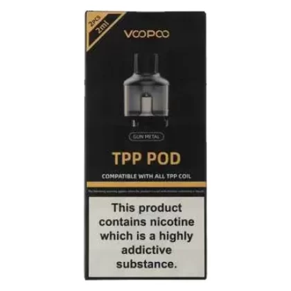 Voopoo TPP Replacement Pods - Colour#Black>Gunmetal>Silver
