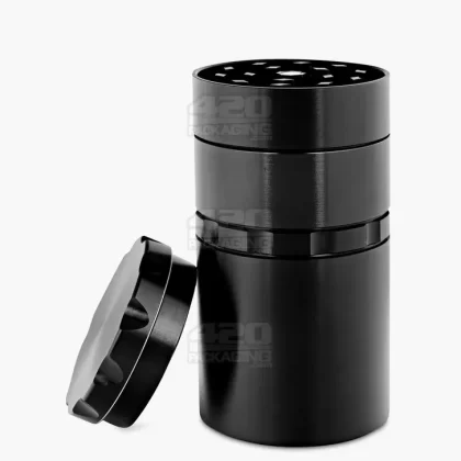 Multi Compartment Metal Grinder w/ Catcher | 5 Piece – 50mm – Black