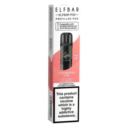 Elf Bar 600 Strawberry Kiwi Prefilled Pods - Ecigpremium
