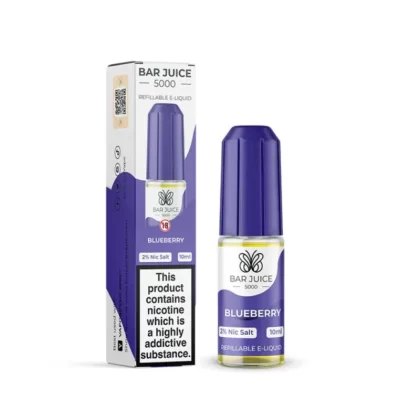Bar Juice 5000 Salt Nicotine Blueberry 10mg & 20mg Salts - Vape Product, Vape Product
