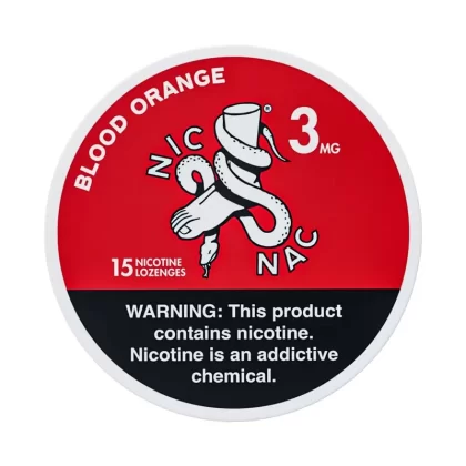NIC NAC – Nicotine Lozenge – 15pk - 6mg - Blood Orange, 3mg - Blood Orange
