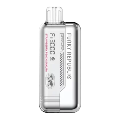 Strawberry Peach Sakura Funky Republic Fi3000 - Nicotine#50mg~Size#Single>10 Pack (587D15)