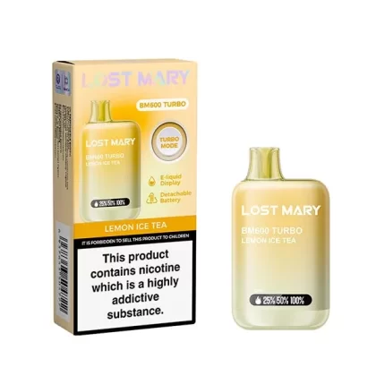Lost Mary BM600 Turbo Lemon Ice Tea Disposable Vape