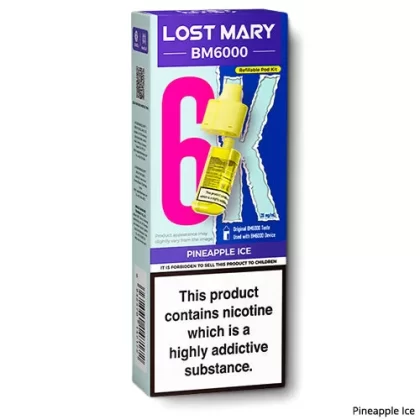 Pineapple Ice BM6000 Refill Pods by Lost Mary - 0 mg/ml