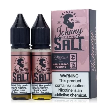 Sale $4.50 – Apple Bread Pudding By Johnny AppleVapes Salt E-Liquid 30mL 35mg