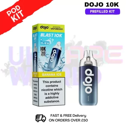Banana ICE Dojo Blast 10K Puff Prefilled Kit