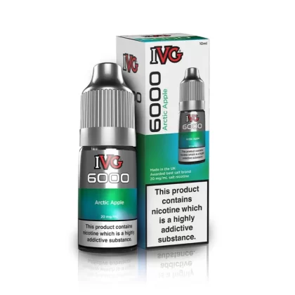 IVG 6000 Arctic Apple Nic Salt Vape Juice - Strength 10mg