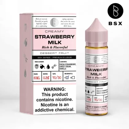 BSX Vapor BSX Series - Strawberry Milk - 60ML E-Liquid - 0MG