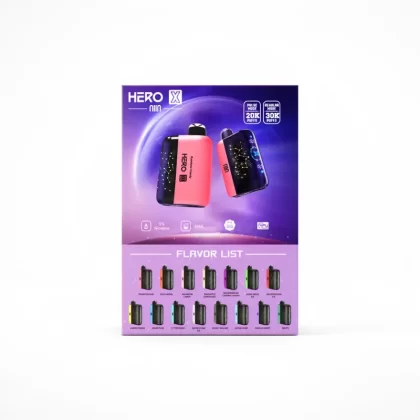 Hero X 30K Vape Desechable 30000 Caladas Dual Mesh 18ml - Fumotvapemexico
