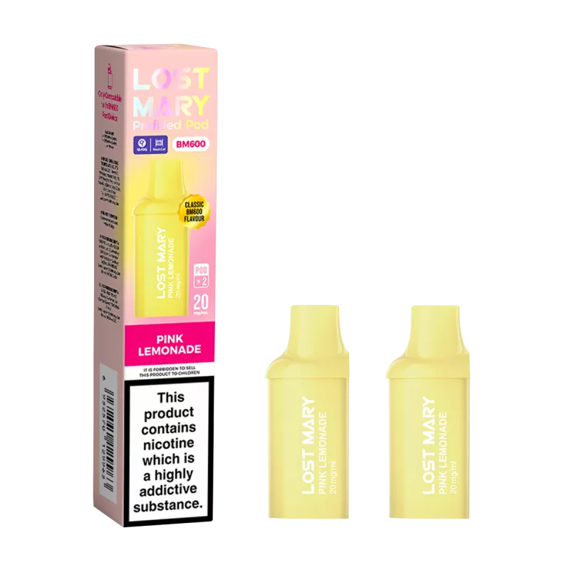 Pink Lemonade Lost Mary BM600 Pods - Ecigwizard