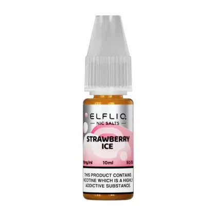 Strawberry Ice By Elfbar Elfliq Nic Salt 10ml