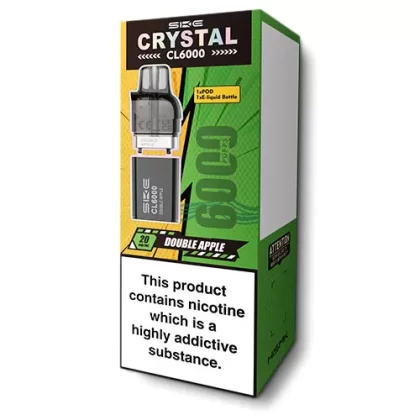 Double Apple Crystal CL6000 Pods by SKE - 20 mg/ml (2A198C)