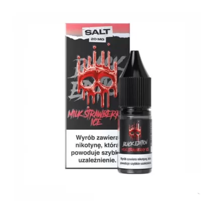 Liquid Dark Line Black Edition Salt 10ml Milk Strawberry Ice 20mg