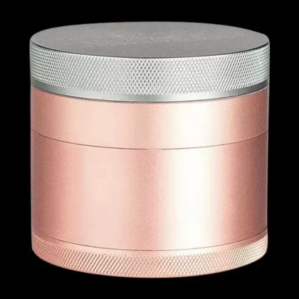 Kannastor 4-Piece Solid Body Grinder - Size#1.5">2.2">2.5"~Color#Silver>Black>Gunmetal>Rose Gold