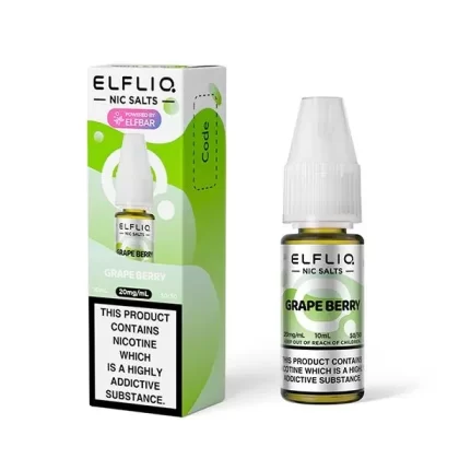 ELF BAR ELFLIQ GRAPE BERRY 10ML NIC SALT E-LIQUID